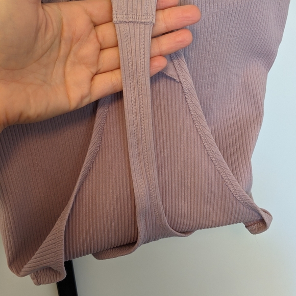PINK by VS Lavender Ribbed Bodysuit - Picture 7 of 8